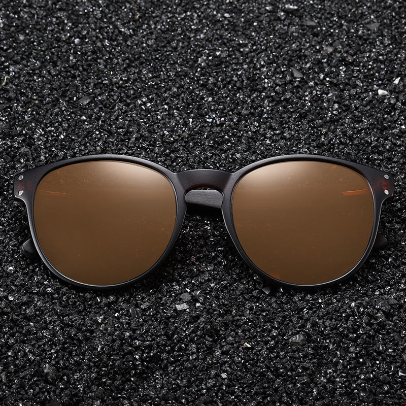 Óculos de Sol Masculino/Feminino Marca GM Polarized S5091 // Óculos de Sol de Madeira // Armação Redonda // Óculos de Sol Clássicos // Oculos De Sol UV400 // Maravilhoso e Ecologicamente Correto!!!