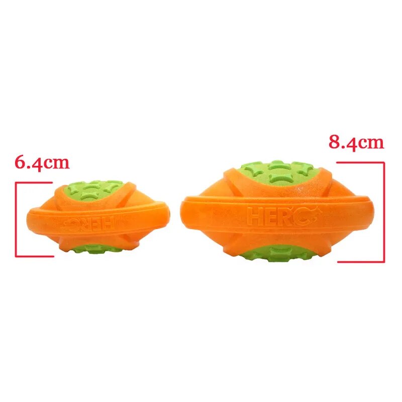 Brinquedos para Cães Dog Toy Football Caitec // Futebol para Cães, Flutuante, Duro e Firme // Para Arremesso ao Ar Livre // Para Cães de Médio a Grande Porte