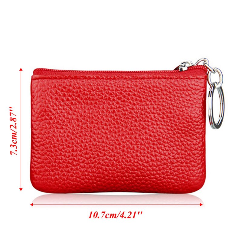 Carteira Feminina de Couro THINKTHENDO Moda Clutch Um/Dois Zip // Feminino Curto Pequena Porta-moedas // Minicartão Macio com Design Novo e Compartimento de Dinheiro