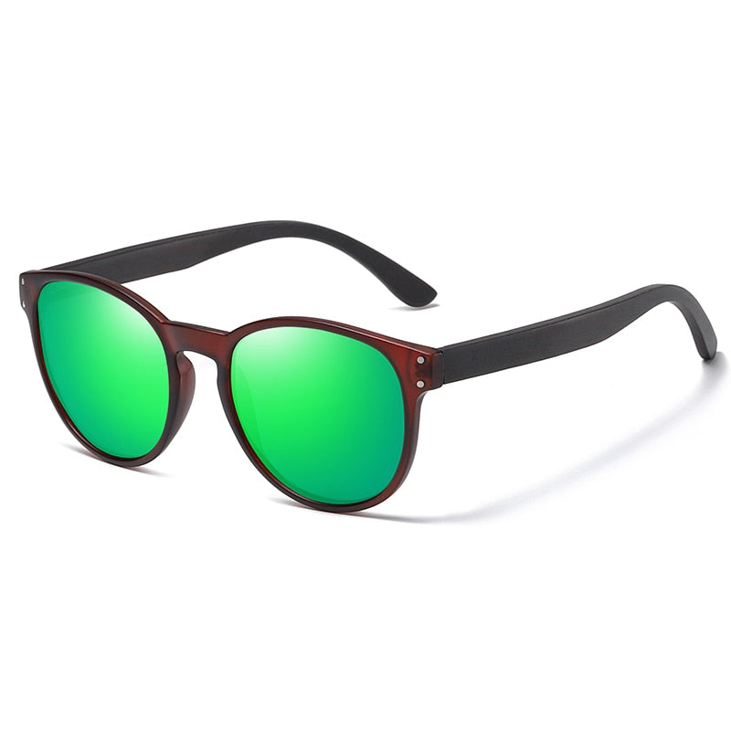 Óculos de Sol Masculino/Feminino Marca GM Polarized S5091 // Óculos de Sol de Madeira // Armação Redonda // Óculos de Sol Clássicos // Oculos De Sol UV400 // Maravilhoso e Ecologicamente Correto!!!