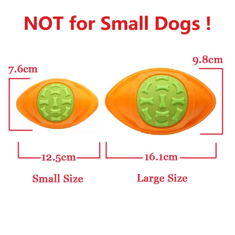 Brinquedos para Cães Dog Toy Football Caitec // Futebol para Cães, Flutuante, Duro e Firme // Para Arremesso ao Ar Livre // Para Cães de Médio a Grande Porte