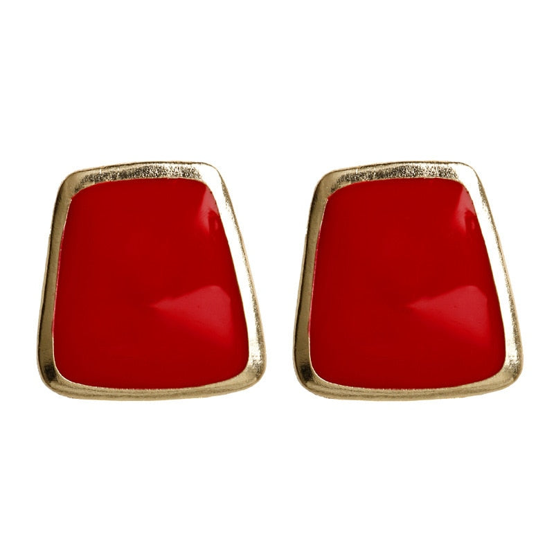 Brinco de Coração Vermelho Novo Design // Feminino Metal Cor Dourada // Olho / Coração / Lábios // Brincos para Presente de Casamento/Noivado. Lindíssimas Jóias. Escolha já a sua!!!