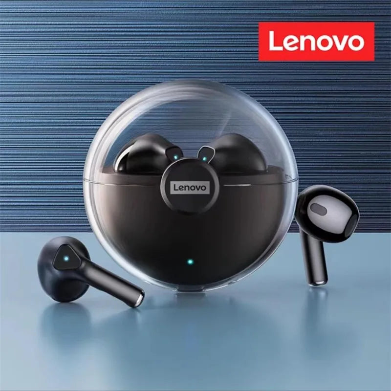 Fones de Ouvido s/ Fio Bluetooth Lenovo LP80 Choice // Bateria de Longa Duração, À Prova D'água // Som Estéreo HIFI // Esportivo // Com Microfone