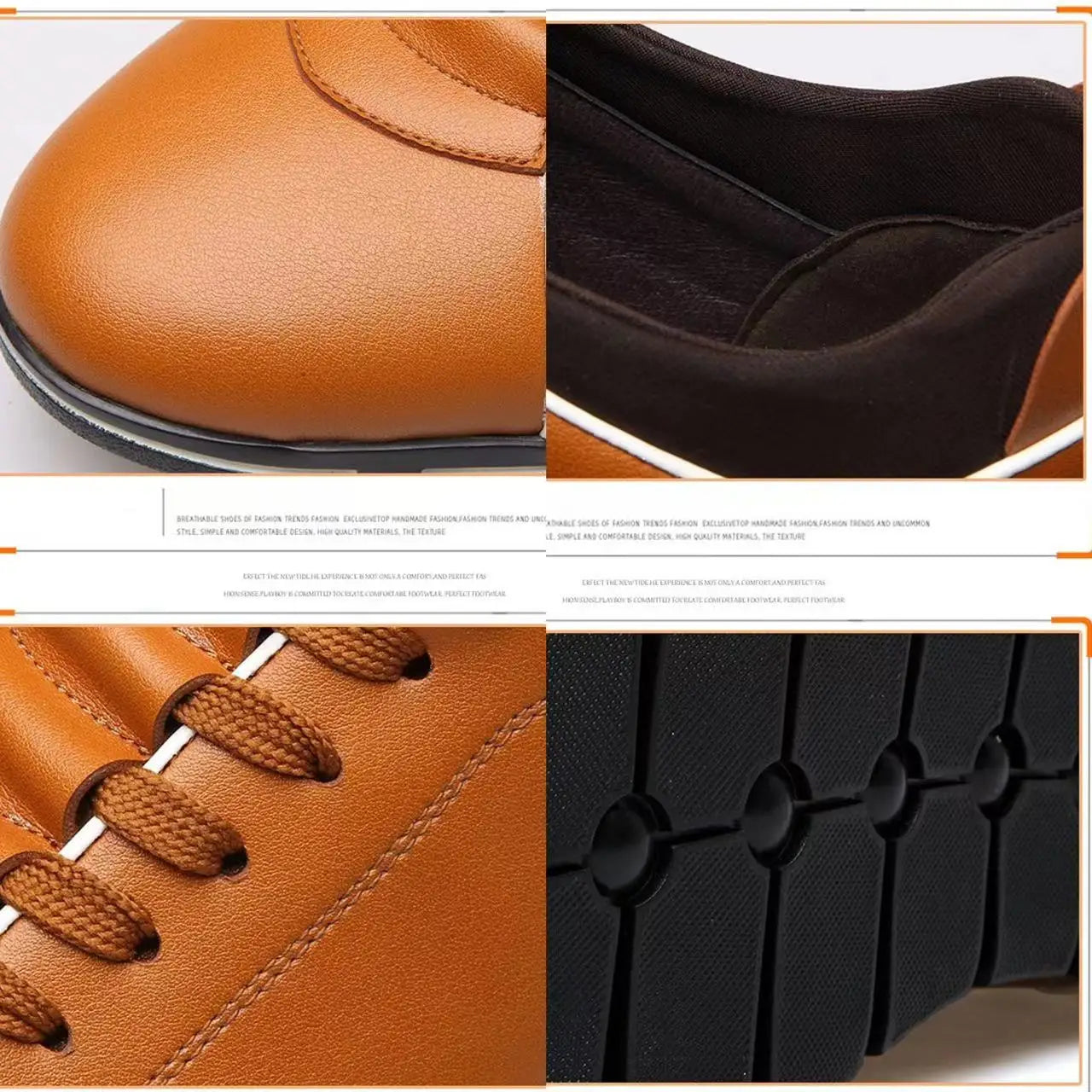 Sapato Social BKQU Masculino Casual Respirável de Couro do Plutônio // Sapatos p/ Homens de Negócios // Tamanho 38-48 // Estilo e Distinção no Estilo Britânico!!!
