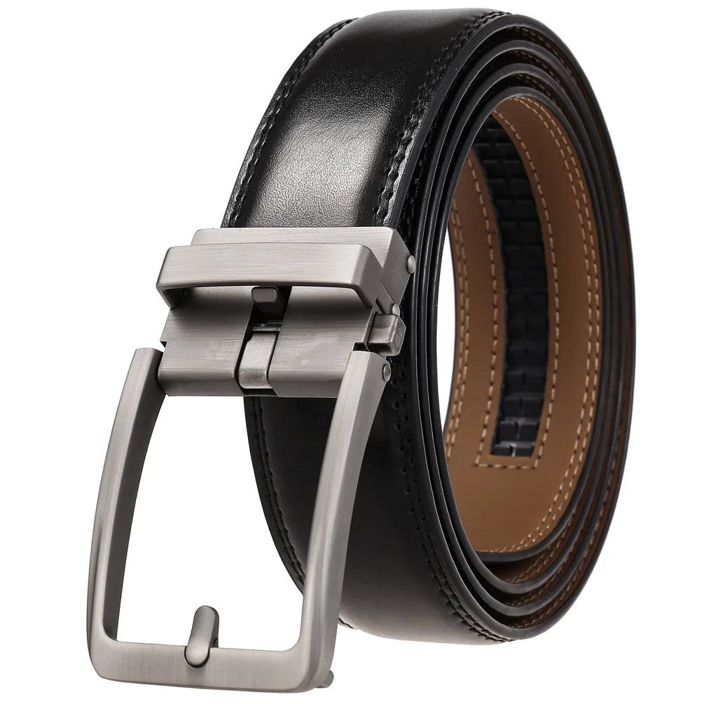 Click Belts Cintos p/ Homens Marca de Luxo // Designer da Moda // Fivela Automática // Cinto Masculino / 3.5 cm de Largura