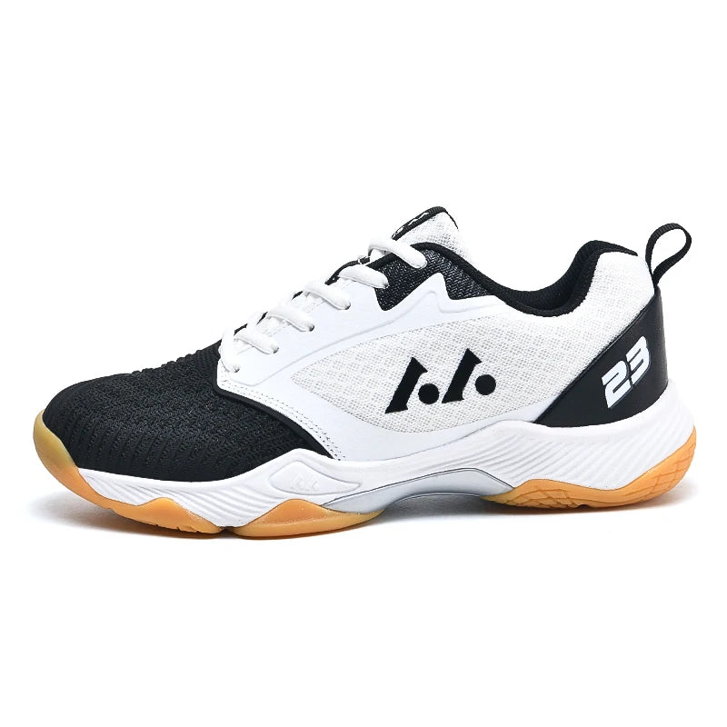 Sapatos Profissionais de Badminton Masculinos // Tênis de Caminhada para Academia // Tênis de Vôlei Masculino // Tênis Esportivo Respirável de Malha
