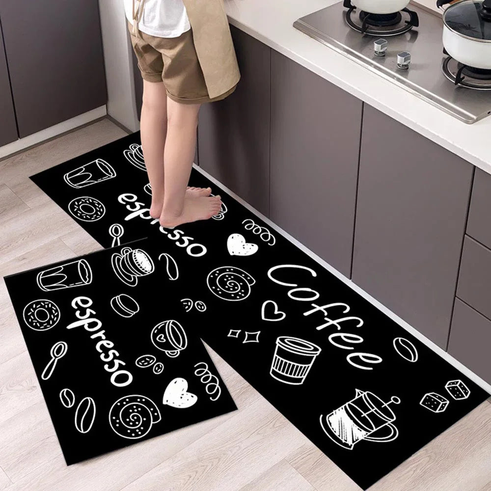 Tapete de Cozinha Durável // De Alta Qualidade p/ Piso // À Prova d'Água, Lavável e Antiderrapante