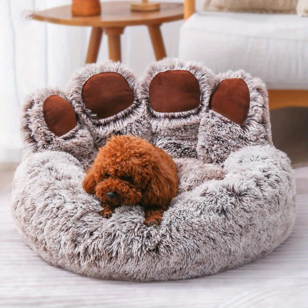Cama para cachorro e gato Dog Bed Cat BeiYu Pet // Sofá Fofo em Formato de Pata de Urso // Super Confortável, para Animais de Estimação