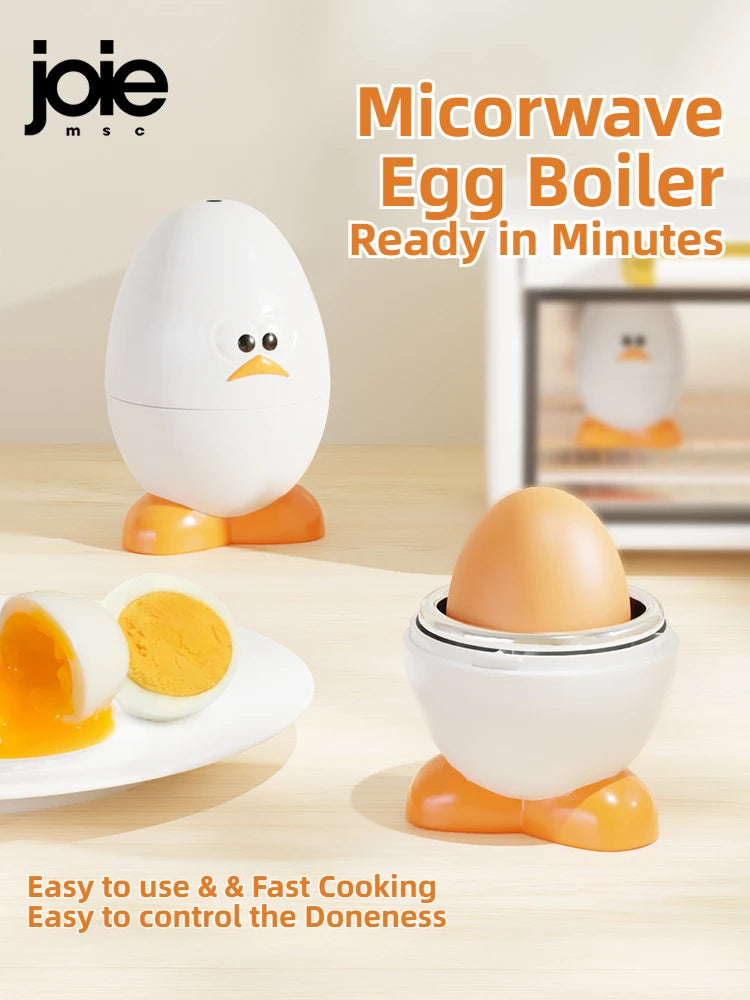 Joie Microondas Egg Boiler eggy // Microondas Egg Poachers // Fogão Vaporizador // Caixa para Ovos de Galinha e Codorna // Utensílios de Cozinha para Ovos