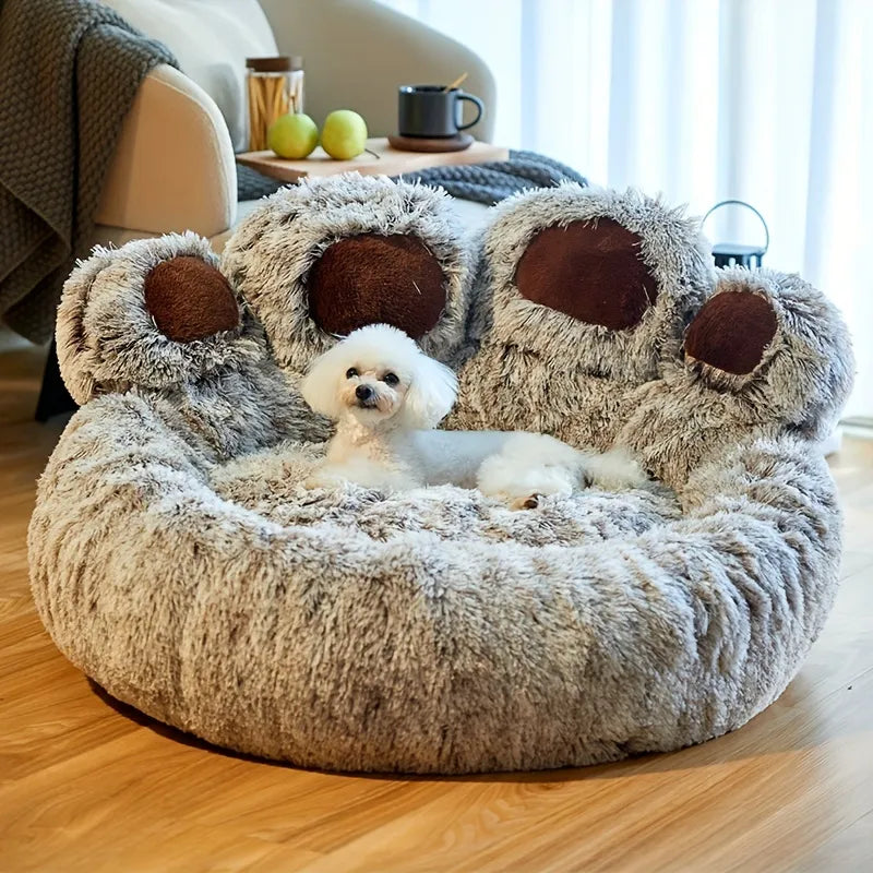 Cama para cachorro e gato Dog Bed Cat BeiYu Pet // Sofá Fofo em Formato de Pata de Urso // Super Confortável, para Animais de Estimação