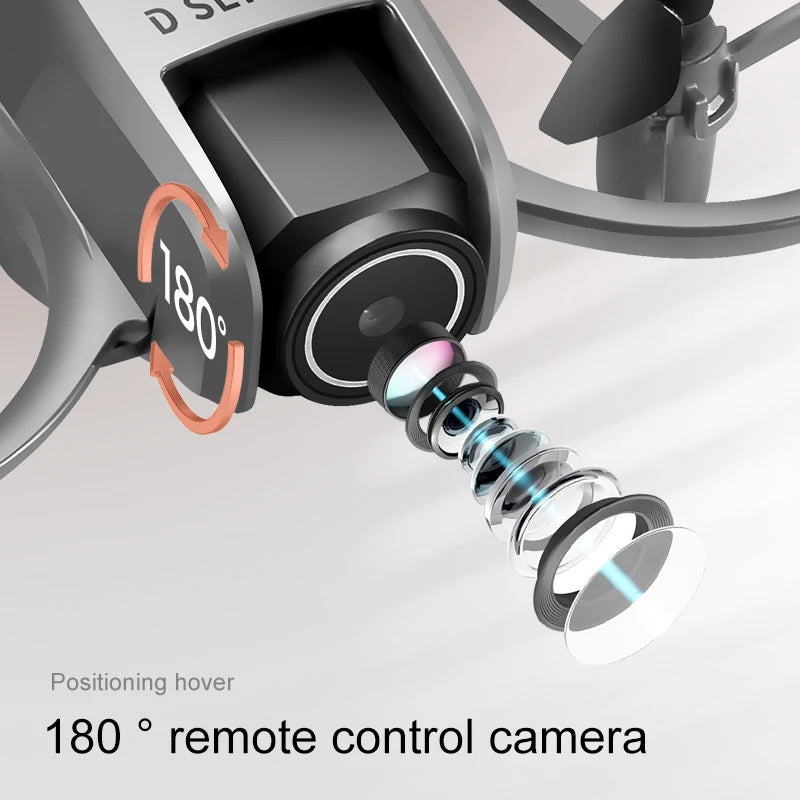 Mini Drone Xiaomi D16 c/ Câmera HD 8K Ajustável de 180° e WiFi c/ Fluxo de Luz // Drone de Bolso c/ Sensor p Evitar Obstáculos // Quadricóptero RC