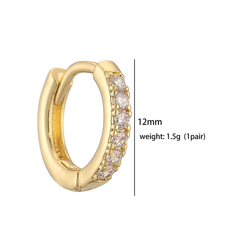 Brincos HECHENG, Pequenos de Argola para Mulheres // Moda Feminina, Cor Dourada // Círculo de Metal, Pequenas Argolas, huggie // Joias com Fivela de Orelha // Porque Você é Muito Especial!!!