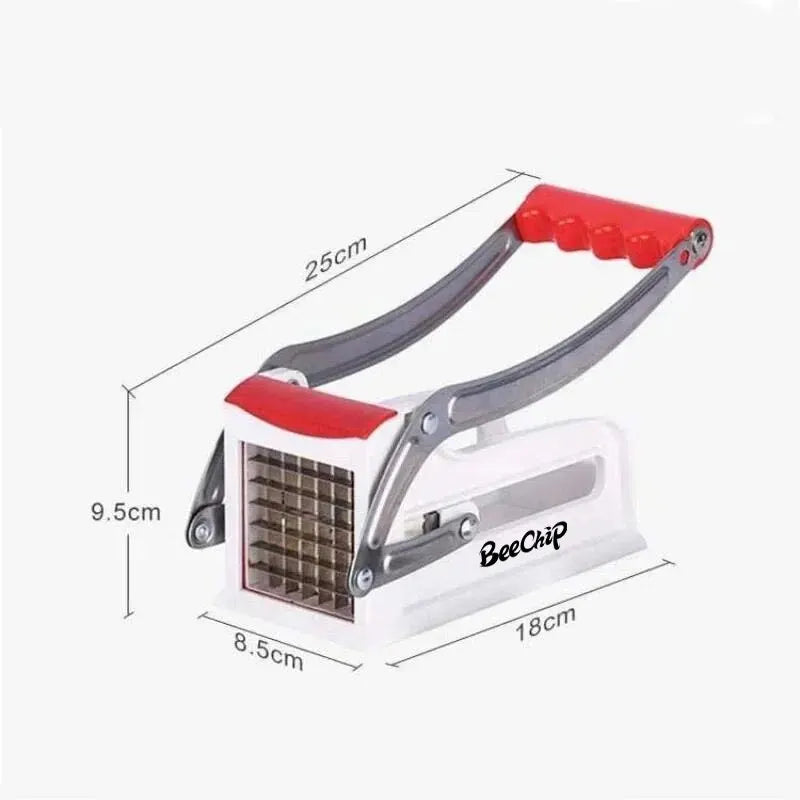 Máquina de Corte de Batata Multifuncional de Aço Inoxidável // Corte Manual de Vegetais // Ferramenta de Corte de Batata, Pepino, Frutas e Legumes