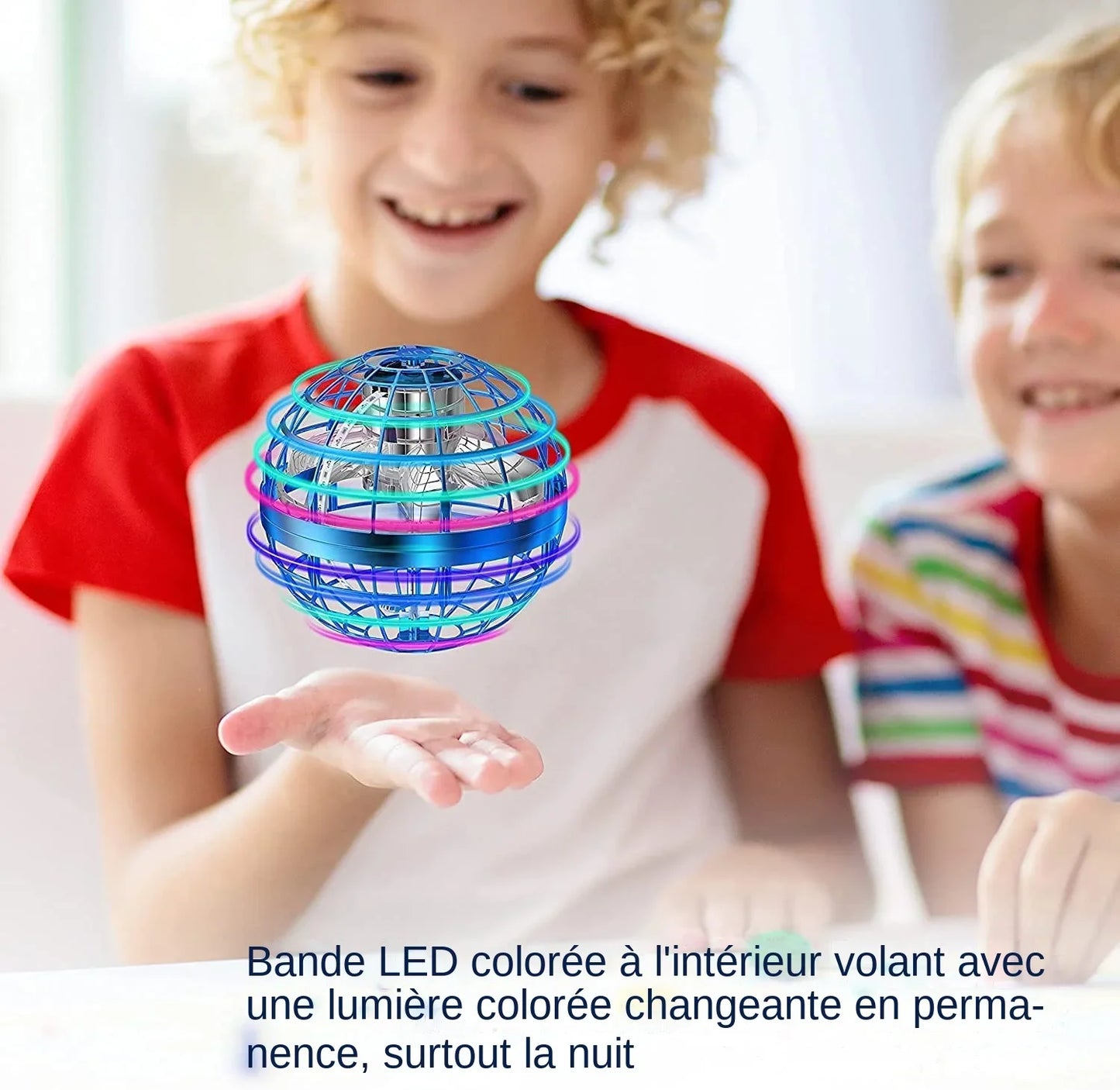 Bola Voadora Boomerang Drone Flyorb Magic // Com Luzes LED // Presente Hover Ball Fly // Nova Orb Flying Spinner Fidget // Brinquedos p/ Crianças e Família