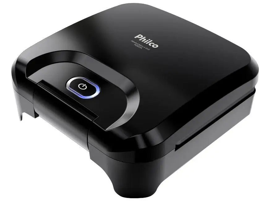 Sanduicheira Grill Philco Preta Antiaderente PGR25A 750W - 220V // Philco Black Nonstick Grill Sandwiches