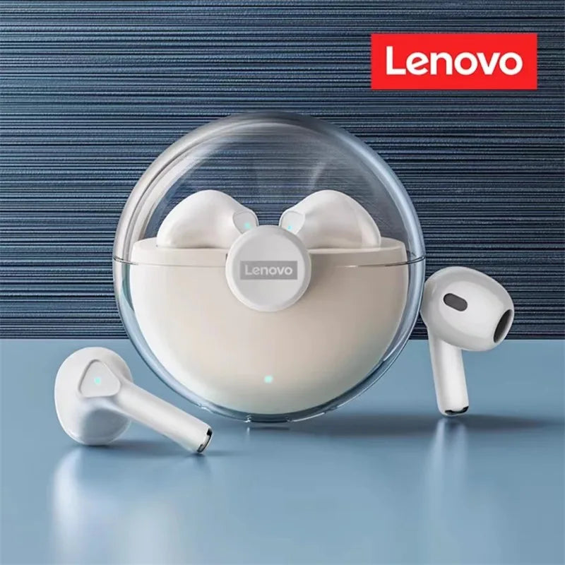 Fones de Ouvido s/ Fio Bluetooth Lenovo LP80 Choice // Bateria de Longa Duração, À Prova D'água // Som Estéreo HIFI // Esportivo // Com Microfone
