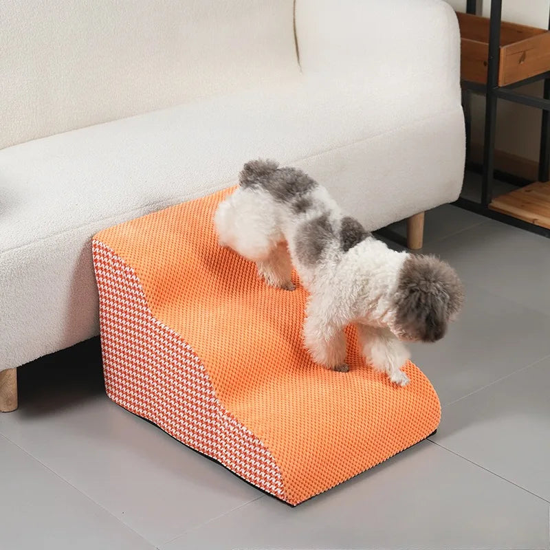 Escadas p/ Animais de Estimação 2/3 Camadas // Antiderrapantes // Destacáveis // Laváveis // Adequado para Cães Pequenos / Cães Idosos // Suprimentos para Animais de Estimação