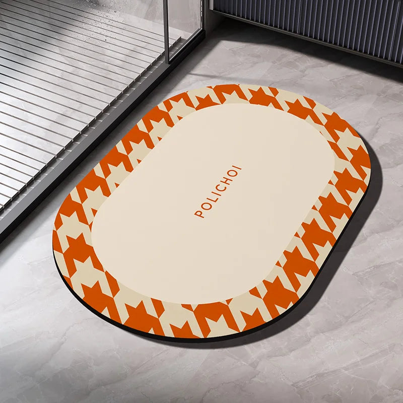 Tapete de Banheiro Superabsorvente // Tapete de Banho // Tapete de Chão // Secagem Rápida // Antiderrapante // Carpete Sanitário Lavável