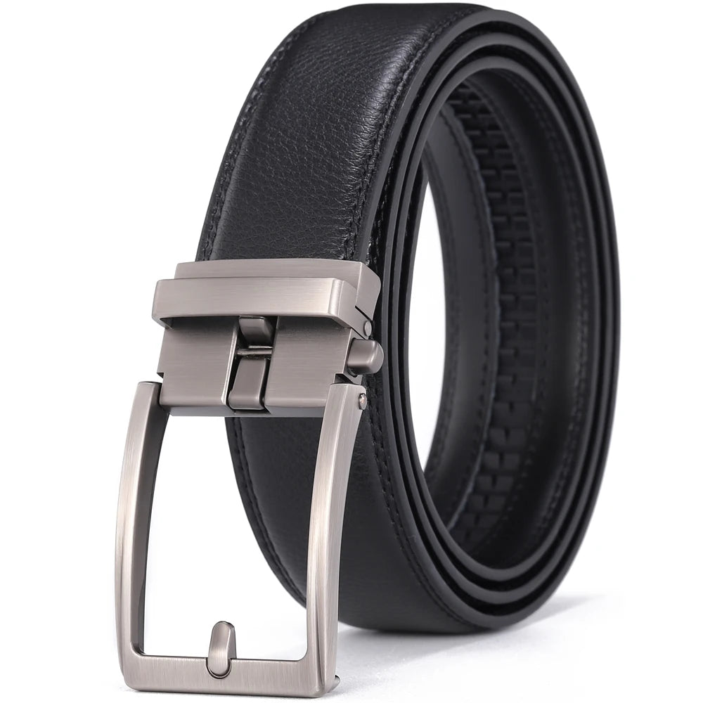 Click Belts Cintos p/ Homens Marca de Luxo // Designer da Moda // Fivela Automática // Cinto Masculino / 3.5 cm de Largura