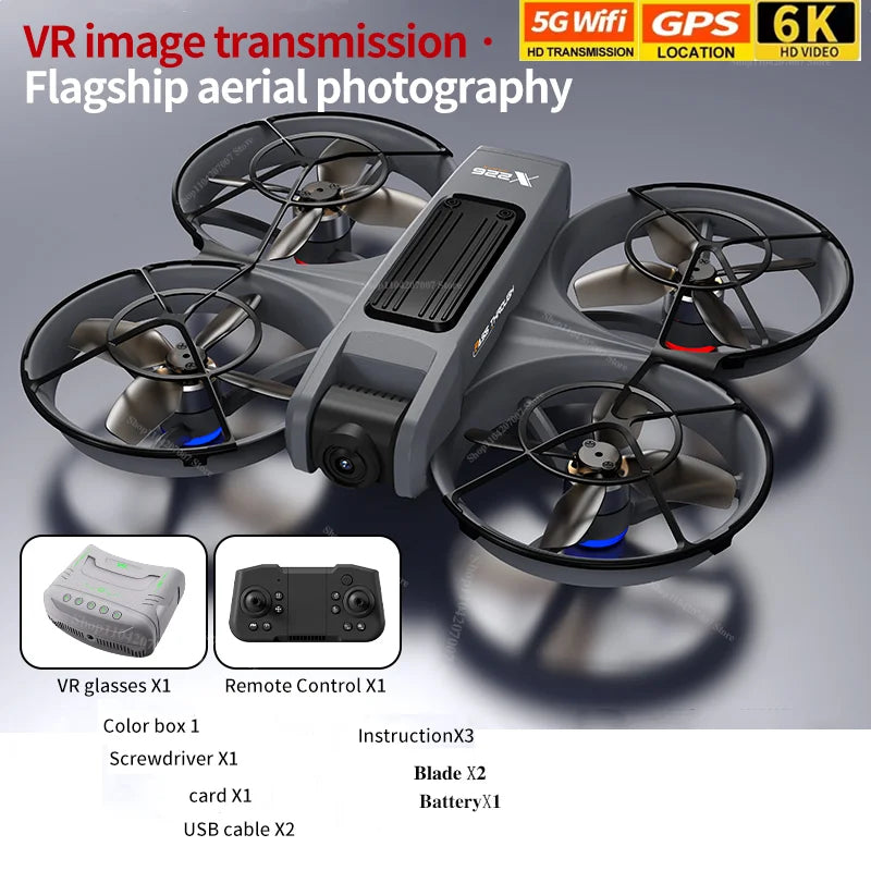 NOVO Drone X266 Original 8K WIFI / GPS // Fotografia Aérea Profissional HD // Controle Remoto Aeronave // HD Câmera Dupla // Quadricóptero Brinquedo UAV