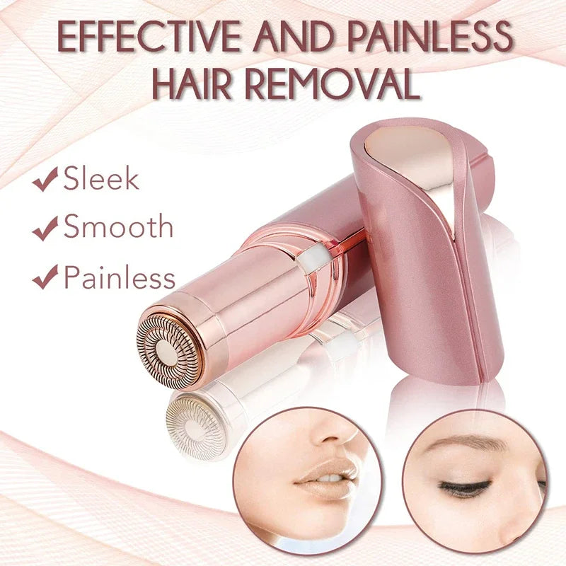 Novo Depilador Facial Batom // Depilador Barbeador USB // Aparador Elétrico de Sobrancelhas // Removedor de Pelos Femininos Mini Barbeador Depilador