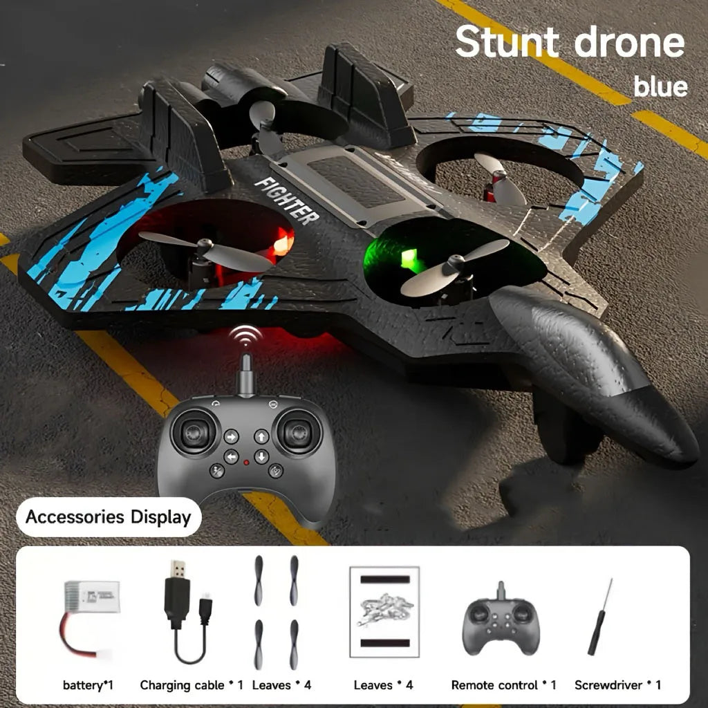 Avião Caça de Controle Remoto // Planador de Espuma // Avião RC // Drone-Helicóptero // Presente de Natal para Meninos