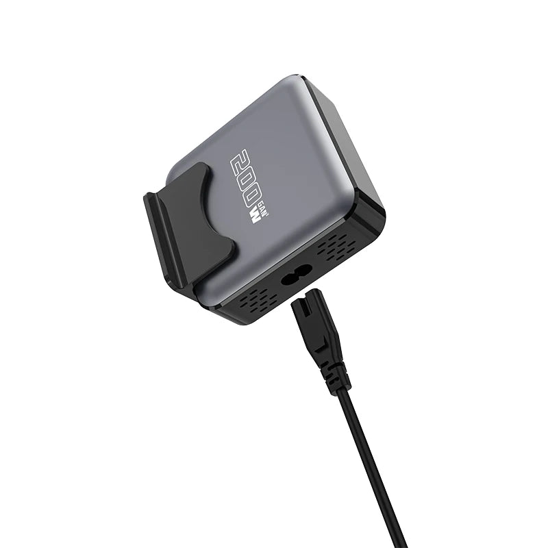 Carregador de Nitreto de Gálio de 200 W de Alta Eficiência p/ Mesa // Rápido e Seguro