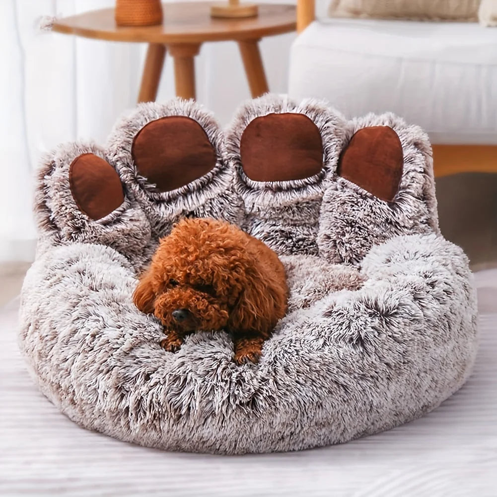 Cama para cachorro e gato Dog Bed Cat BeiYu Pet // Sofá Fofo em Formato de Pata de Urso // Super Confortável, para Animais de Estimação