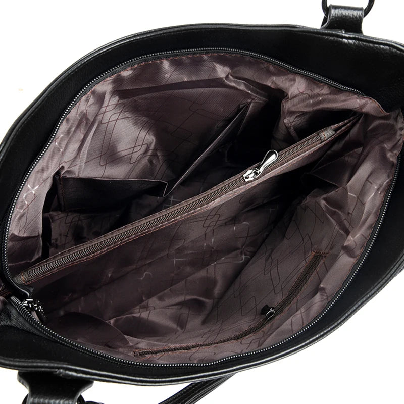 Bolsa de Couro Genuíno Macio de Luxo // Bolsa Mensageiro Transversal de Ombro // Bolsa de Couro de Vaca, Cor Sólida