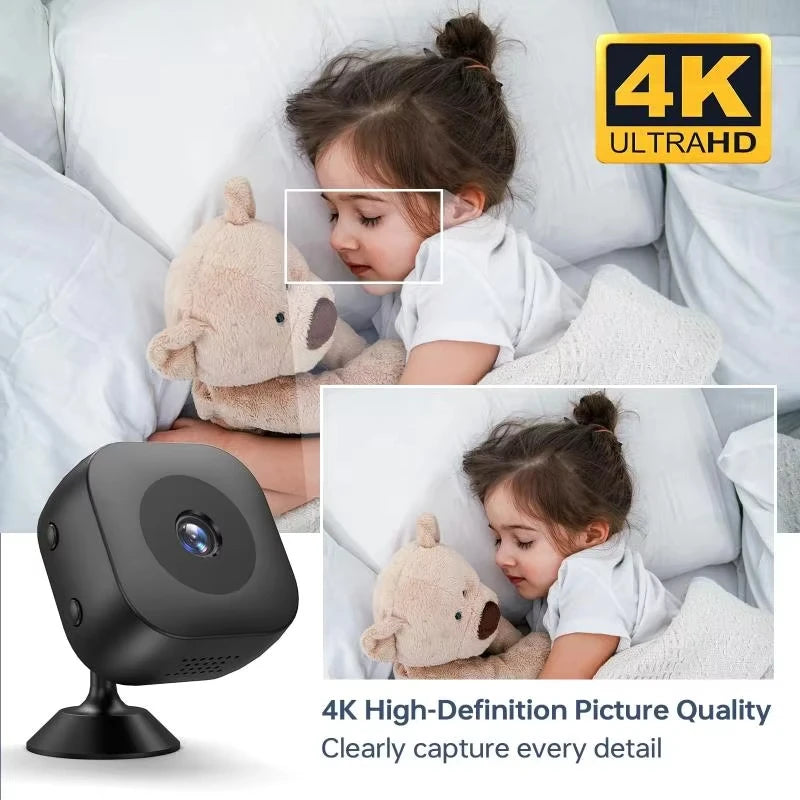 Mini Câmera de Segurança Full Color Visão Noturna Alta Definição Xiaomi MIJIA 4K // Monitor WiFi // Vigilância c/ Detecção de Movimento // À Prova D'Água