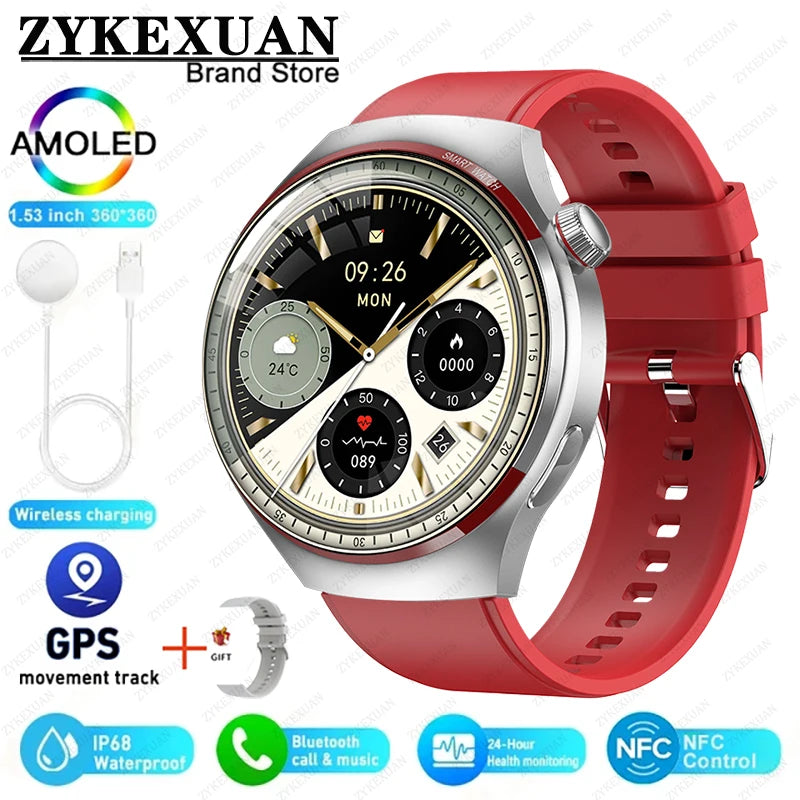 Novo Relógio Inteligente HUAWEI Watch 4 PRO 2025 Unissex // Tela AMOLED HD // Chamada Bluetooth // GPS, NFC // Frequência Cardíaca // Esportivo