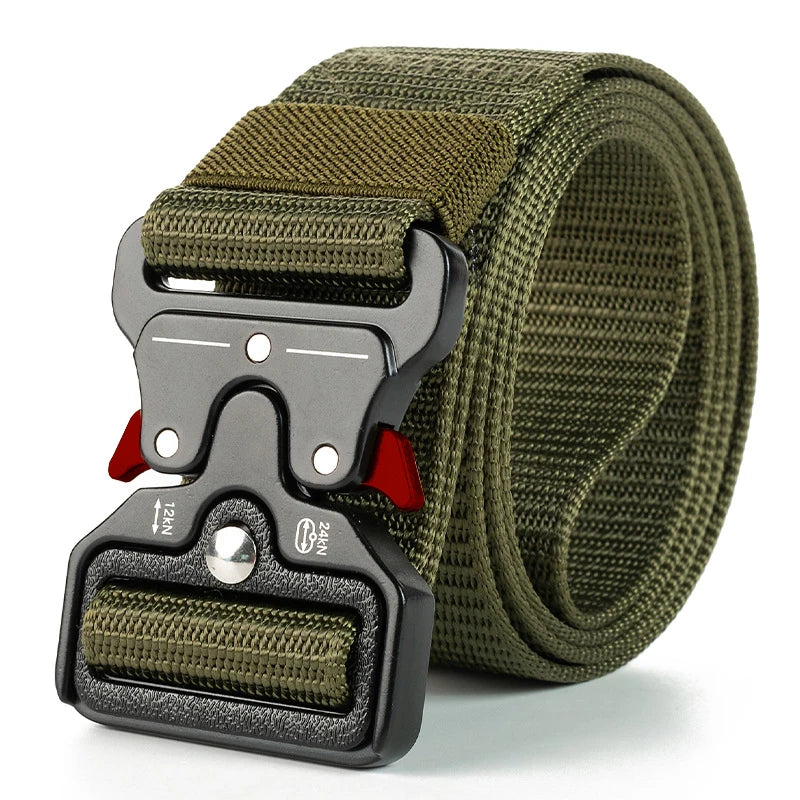 Cinto Tático Genuíno de Liberação Rápida // Cinto Militar // Acessórios Esportivos de Nylon Macio // Unissex