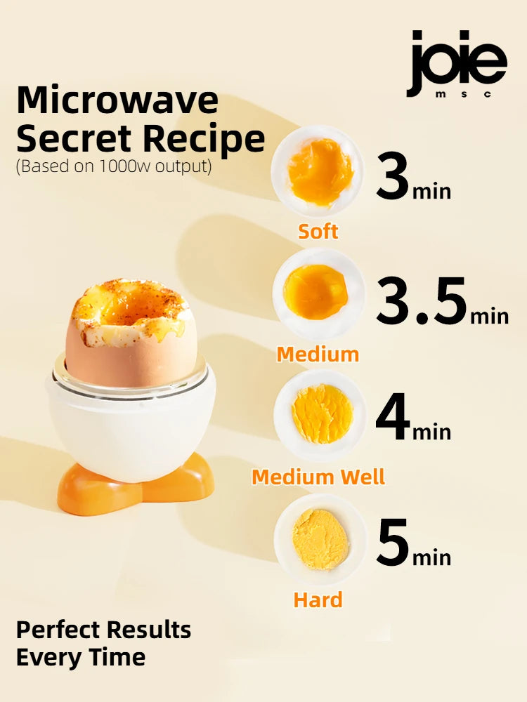 Joie Microondas Egg Boiler eggy // Microondas Egg Poachers // Fogão Vaporizador // Caixa para Ovos de Galinha e Codorna // Utensílios de Cozinha para Ovos