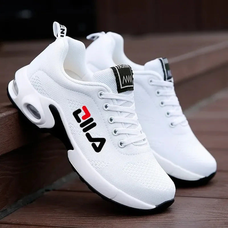 Novo Tênis YRZL Feminino de Corrida c/ Almofada de Ar // Respirável de Malha // Sapatos Esportivos ao Ar Livre c/ Rendas // Sapatos de Treinamento / Caminhada // Confortáveis e Resistentes!!!