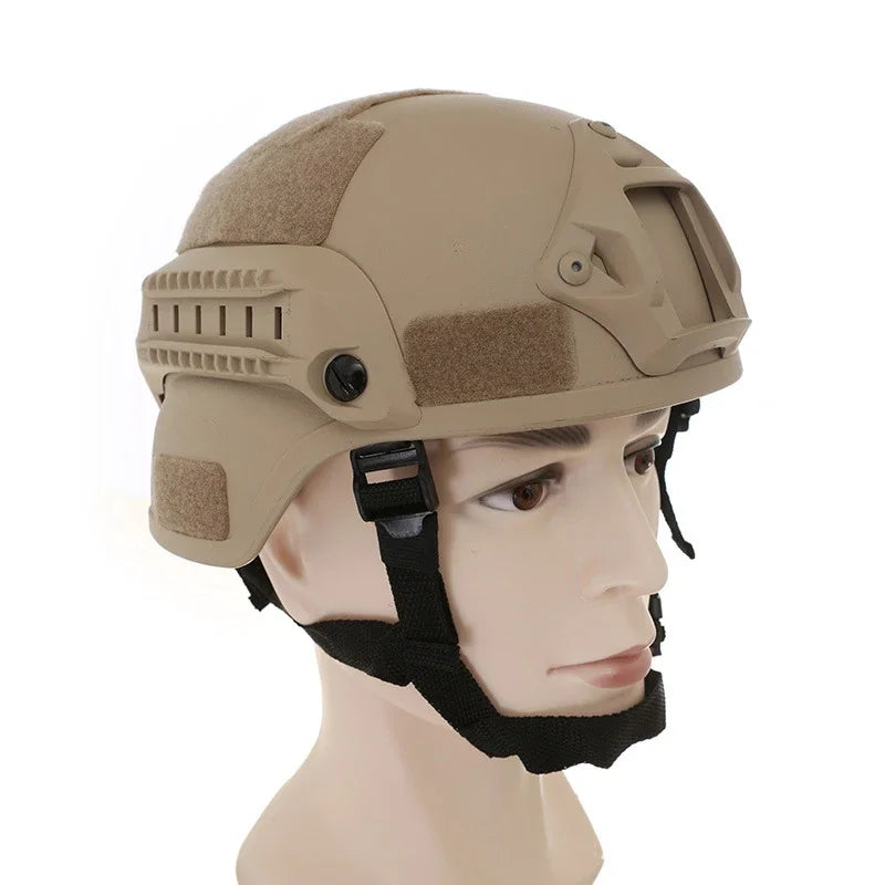 Equipamento de Proteção para Equitação // Capacete de Proteção FAST Helmet MICH2000 Airsoft MH // Capacete Tático Outdoor Tactical Painball CS SWAT