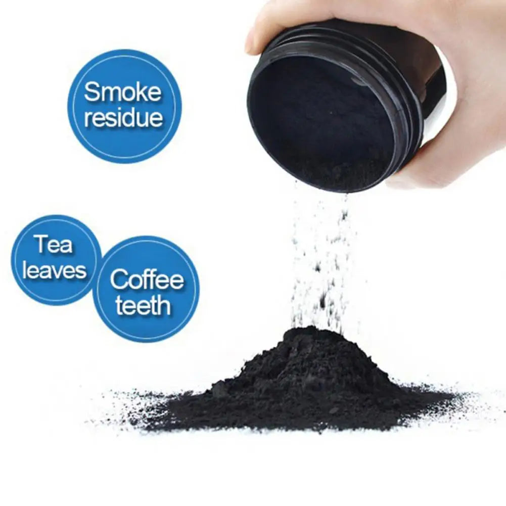 Pó Força B4Z9 Carvão Ativado Orgânico // Clareador Dental Natural 30g // Pó p/ Limpeza dos Dentes // Higiene Bucal,