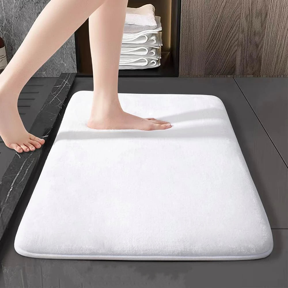 Tapete de Banheiro de Espuma Viscoelástica Antiderrapante // Tapete de Banheiro Ultramacio Antiderrapante e Absorvente de Água