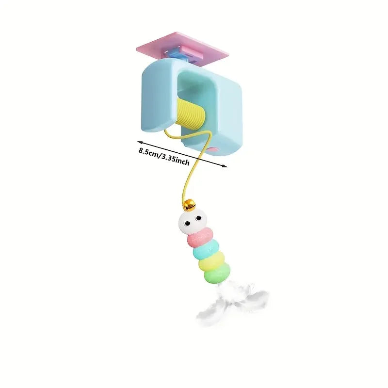 Brinquedo p/ Gatos Totalmente Automático // Brinquedo Divertido p/ Gatos // Bola Interativa p/ Gatos / Com Porta Suspensa e Movimento Irregular