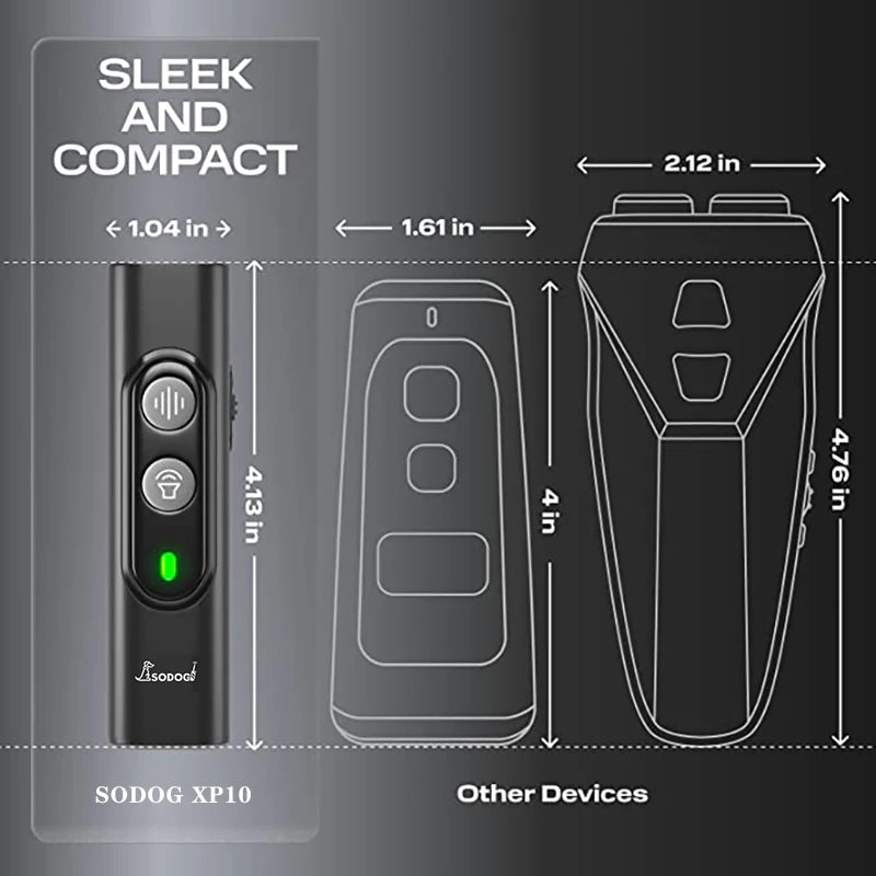 ABQP Ultrasonic Pet Dog Repeller Anti Barking Stop Bark Training Device Repelentes de treinamento para cães de alta potência com USB recarregável