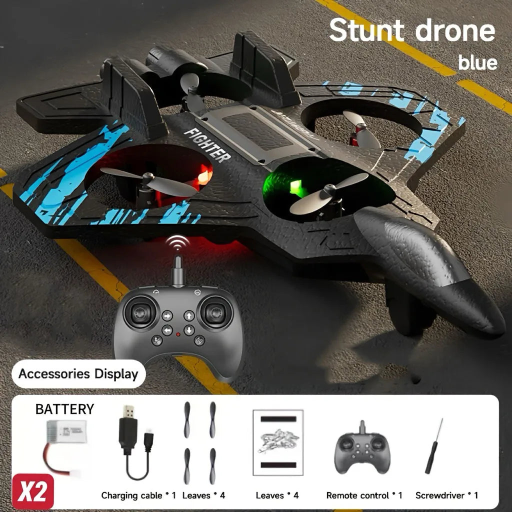 Avião Caça de Controle Remoto // Planador de Espuma // Avião RC // Drone-Helicóptero // Presente de Natal para Meninos