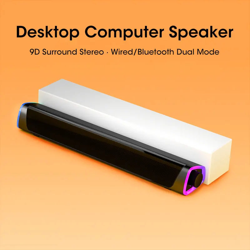 Barra de Alto-Falante Estéreo Som Subwoofer Bluetooth // Alto-Falante para Macbook / Laptop Notebook // PC Music Player Alto-Falante com Fio