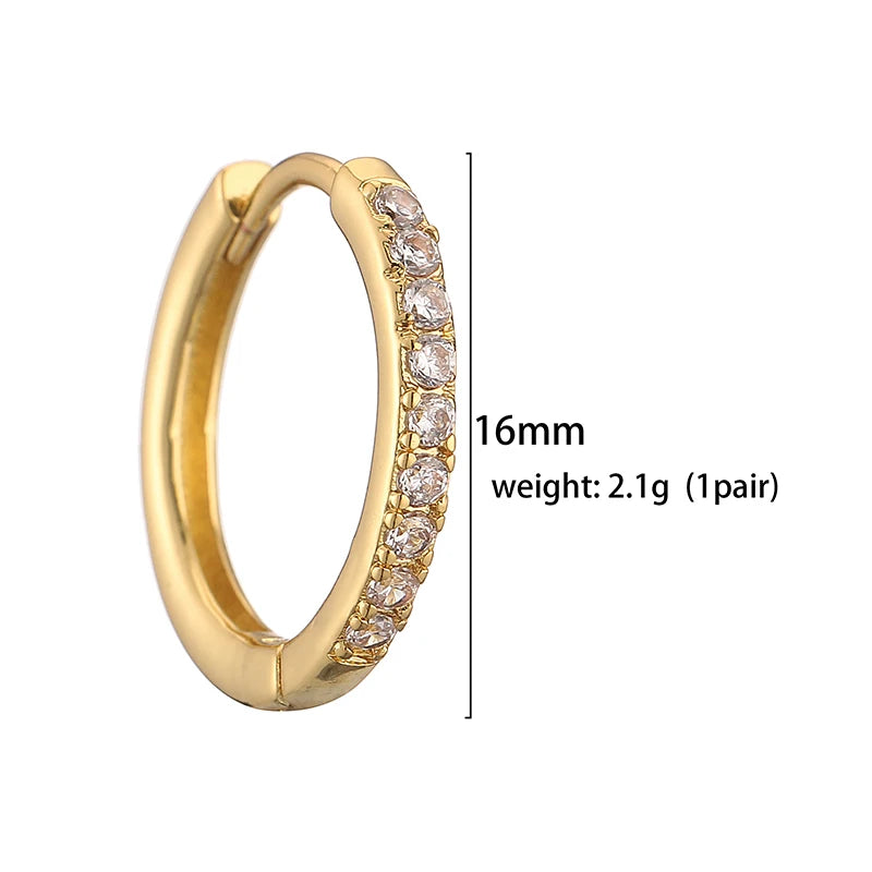 Brincos HECHENG, Pequenos de Argola para Mulheres // Moda Feminina, Cor Dourada // Círculo de Metal, Pequenas Argolas, huggie // Joias com Fivela de Orelha // Porque Você é Muito Especial!!!