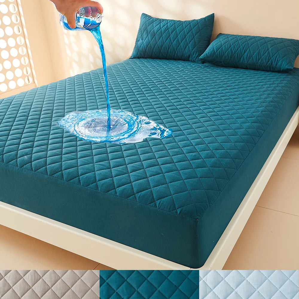 Capa de Colchão 100% à Prova d'Água // 1pc 3D Air Fabric // Lençol de Cama c/ Elástico Macio e Respirável (sem fronha)