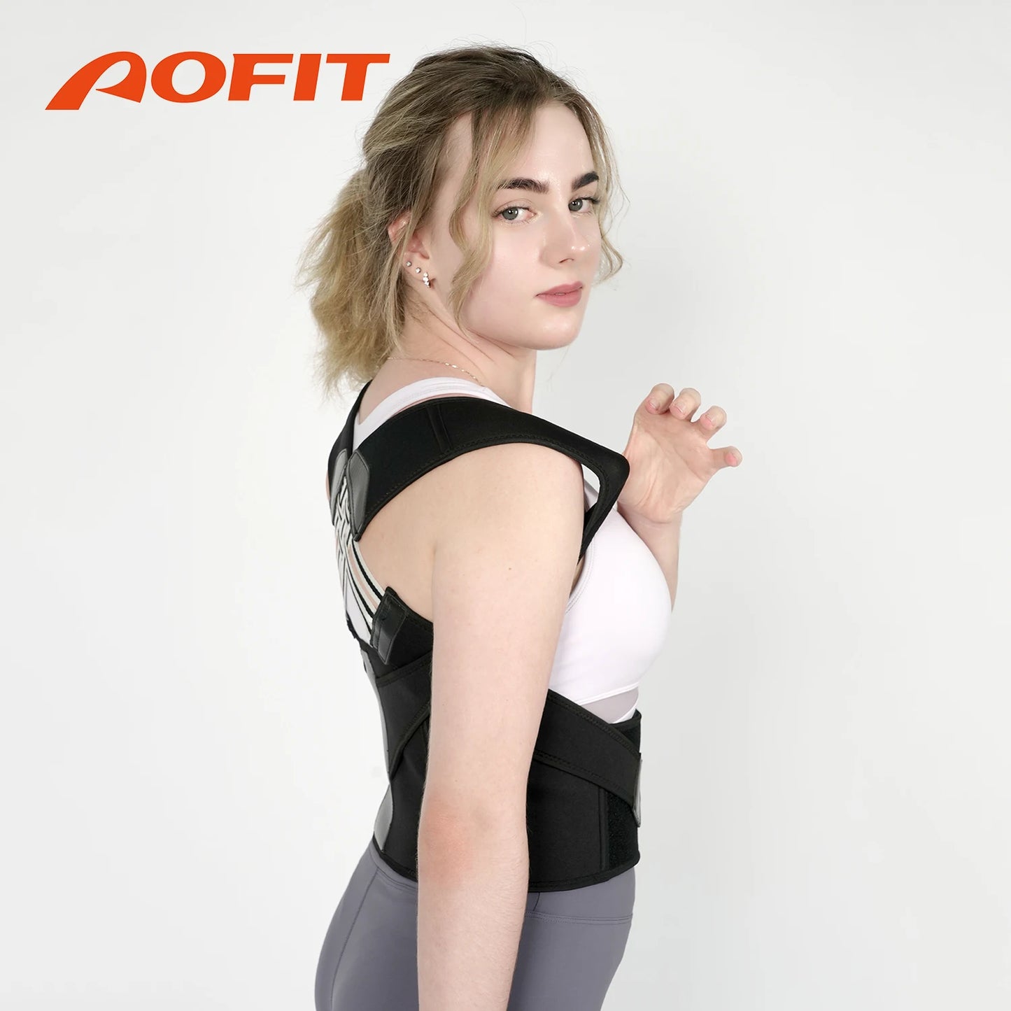 Corretor de Postura AOFIT para Mulheres e Homens // Cinta de Postura de Ombro Ajustável // Postura de Alisador de Costas, Usado para Coluna Superior Média