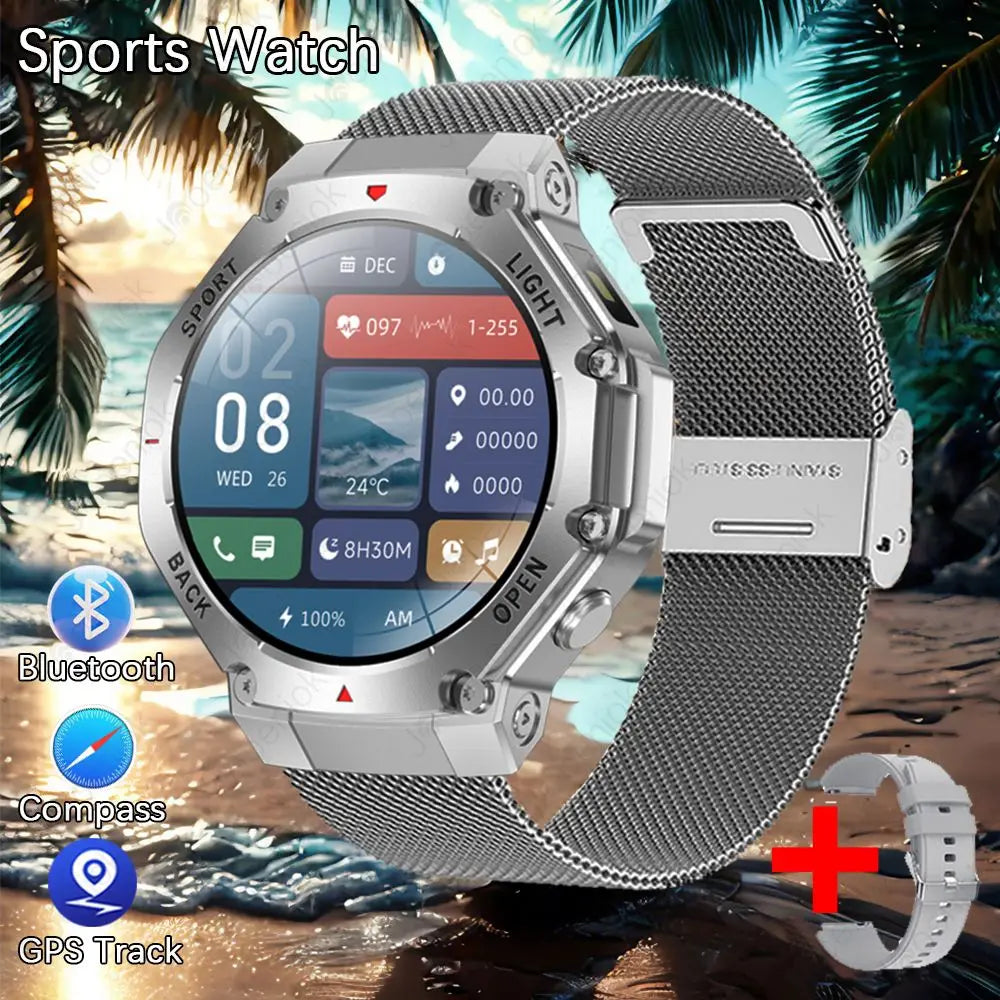 Novo Relógio Inteligente LED 2025 // Unissex / HD / AMOLED / Bluetooth / Chamada // À Prova d'água // Monitoramento de Frequência Cardíaca // Saúde Feminina // Relógios Inteligentes