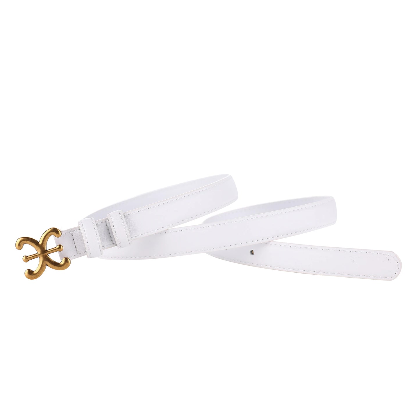 Cintos de Luxo Femininos // Elegantes e ModernosM // 1,8 cm // Cintos de Couro / Corpo // Fivela de Metal // Cabeça Adequada p/ Calças Sociais, Uso Casual