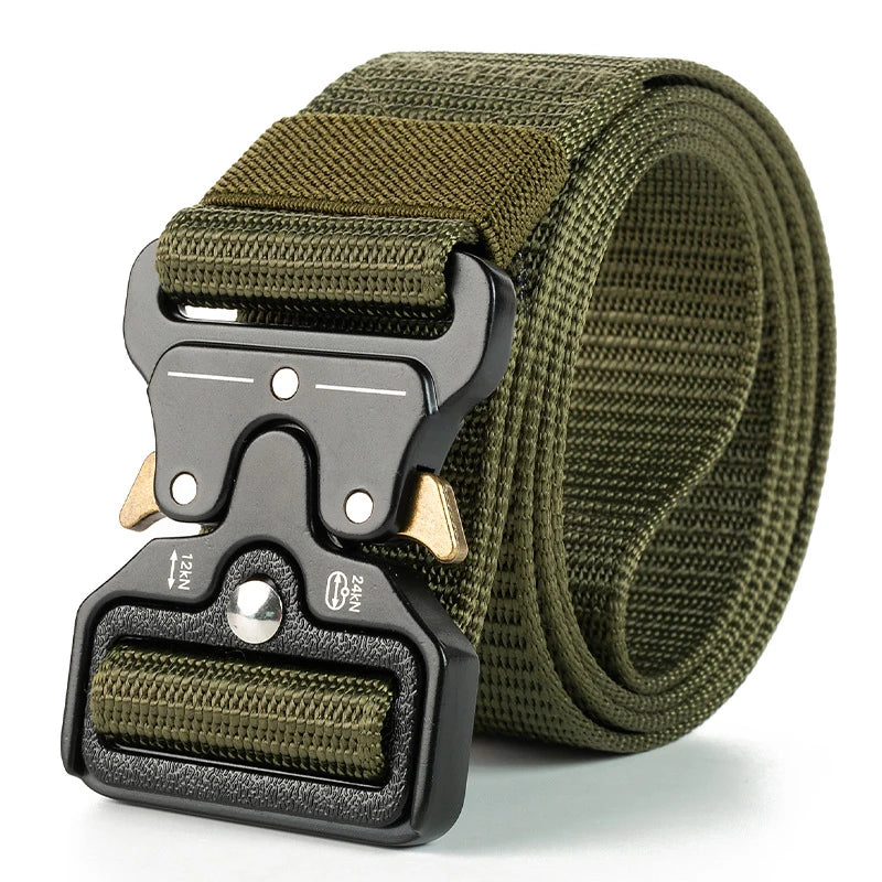 Cinto Tático Genuíno de Liberação Rápida // Cinto Militar // Acessórios Esportivos de Nylon Macio // Unissex