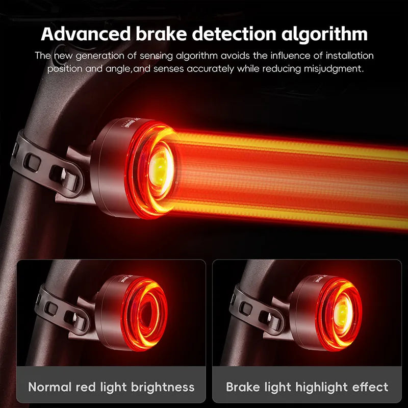 Luz Traseira Colorida p/ Bicicleta de Estrada WEST BIKING // Bicicleta Night Riding Luz do Sensor de Freio // Luz de Advertência para Bicicleta de Montanha // Equipamento de Ciclismo