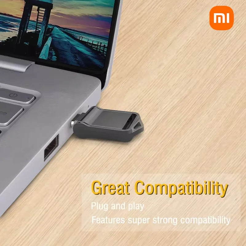 Pen Drives USB de Metal USB 3.2 de Alta Velocidade Xiaomi 2TB // Para Celular / Computador // Transmissão Mútua, Interface Tipo C // Portátil U-Disk