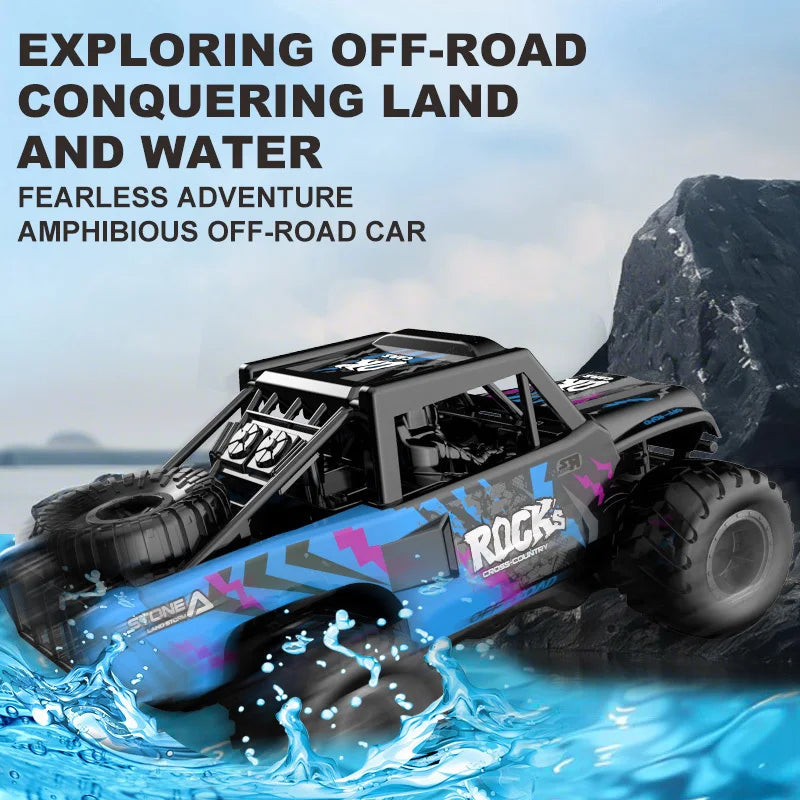 JJRC Q191 2.4G Todo-Terreno Off-Road // Jipe Hidrovia Anfíbio // Tração nas Quatro Rodas // Veículo Off-Road Escalada // Brinquedo p/ Presente // Ao Ar Livre